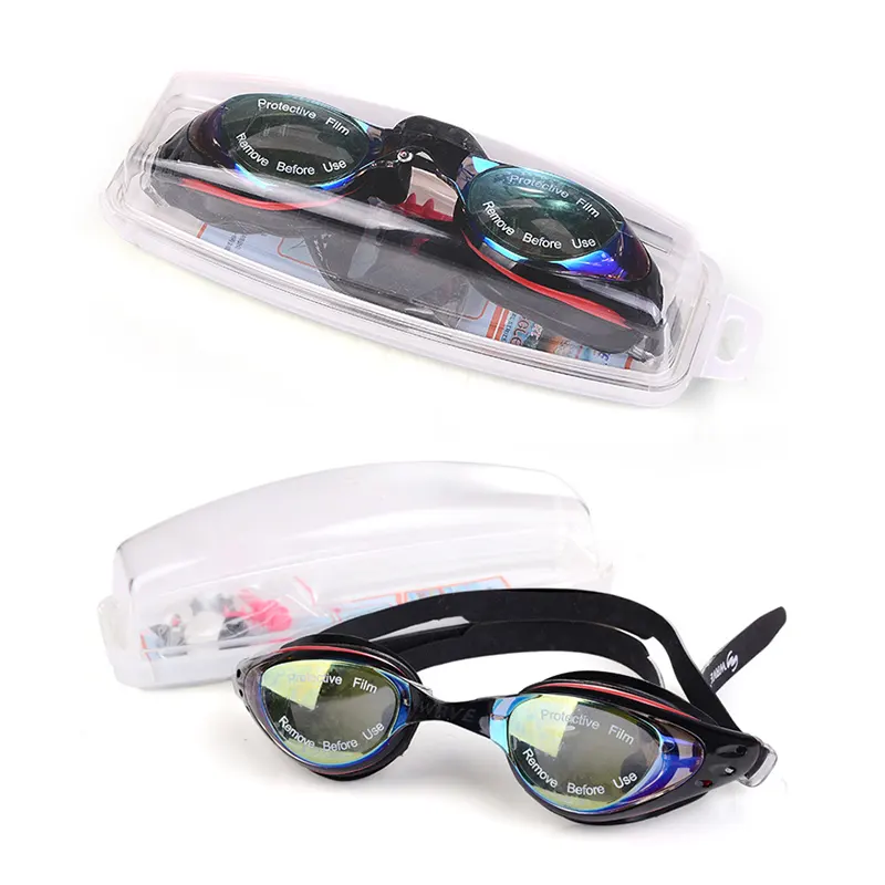 Myopia Advance Mirrored Optical silicone Swim Glasses Waterproof No Leaking Anti Fog UV Protection swimming goggles 