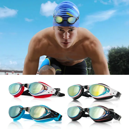 Myopia Advance Mirrored Optical silicone Swim Glasses Waterproof No Leaking Anti Fog UV Protection swimming goggles