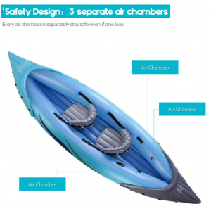 PVC canoe single person water surfing canoe double boat thickened inflatable drift charge paddle pump 