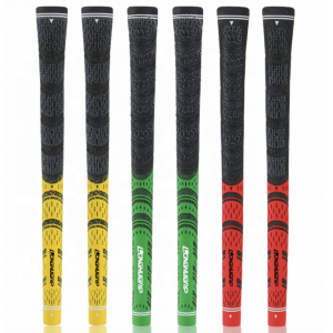 Non- slip Multi Compound Cord Black Red Standard Golf Club Grips 