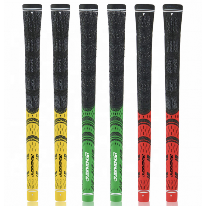 Non- slip Multi Compound Cord Black Red Standard Golf Club Grips 