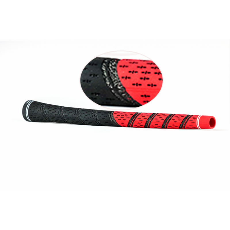 Non- slip Multi Compound Cord Black Red Standard Golf Club Grips 