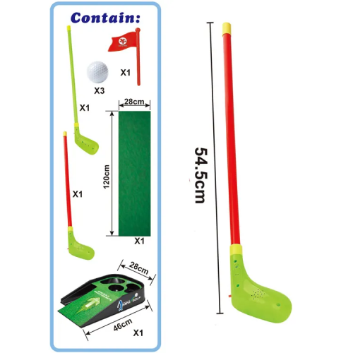 Children's golf practice table set with sound and light music indoor and outdoor golf