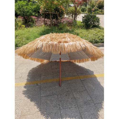 Hawaiian Style Umbrella Sunshade Straw Umbrella PP Grass Raffia Beach Umbrella