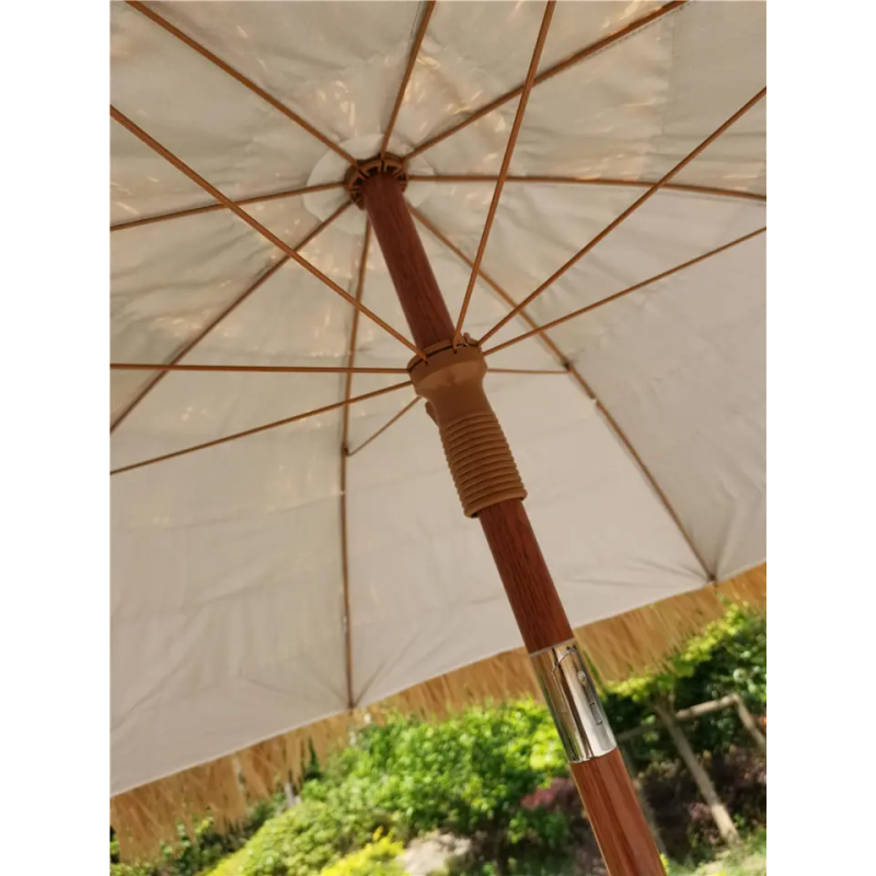 Hawaiian Style Umbrella Sunshade Straw Umbrella PP Grass Raffia Beach Umbrella 