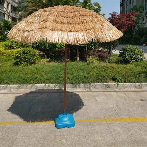 Hawaiian Style Umbrella Sunshade Straw Umbrella PP Grass Raffia Beach Umbrella