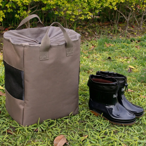 Outdoor Fishing Hunting Wader Bag Vented Mesh Shoe Boot Storage Carry Bag