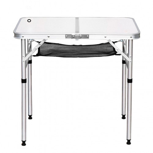 Camping Outdoor Aluminum Folding Picnic BBQ Table Adjustable Height Lightweight