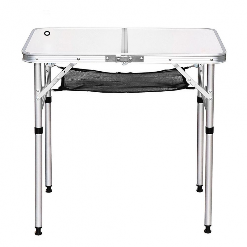 Camping Outdoor Aluminum Folding Picnic BBQ Table Adjustable Height Lightweight 