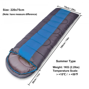 4 Season Warm & Cold Lightweight Camping Sleeping Bag Envelope Backpacking Sleeping Bag for Outdoor Traveling Hiking 
