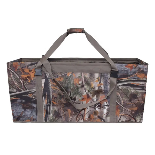 Large Capacity Waterproof Camo 12 Slot Duck Decoy Bag with Adjustable Shoulder Strap