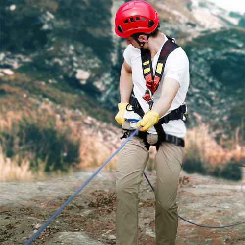 High-altitude fall protection construction worker safety belt electrician safety belt