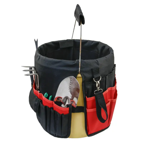 Large Capacity Multi-Purpose Portable Durable Outdoor Indoor 42 Pockets Garden Bucket Tool Organizer Storage Holder Tote Bag 