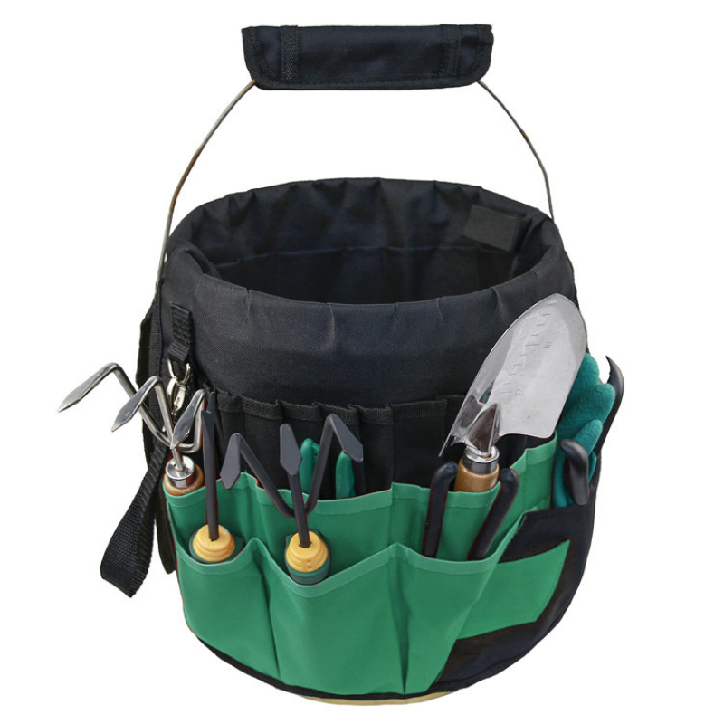 Large Capacity Multi-Purpose Portable Durable Outdoor Indoor 42 Pockets Garden Bucket Tool Organizer Storage Holder Tote Bag  