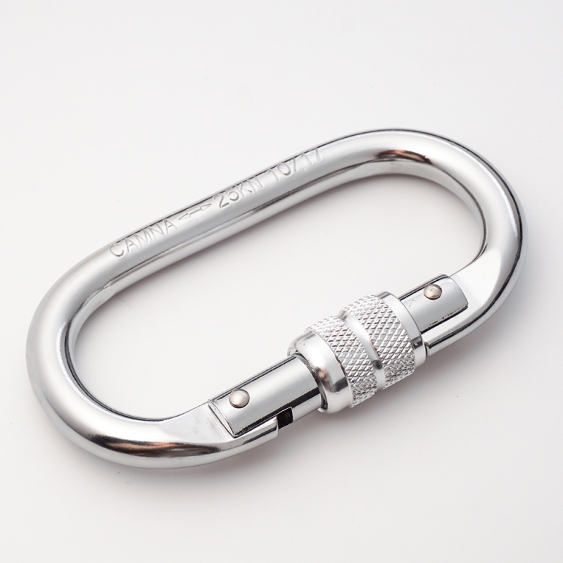 25KN Outdoor aviation aluminum climbing buckle hammock hook rock climbing safety buckle 