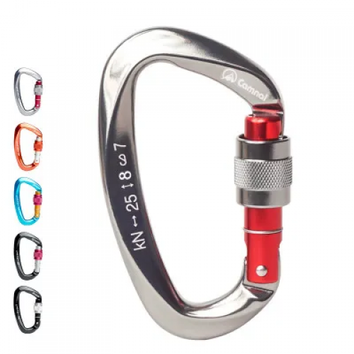 Outdoor aviation aluminum climbing buckle hammock hook rock climbing safety buckle