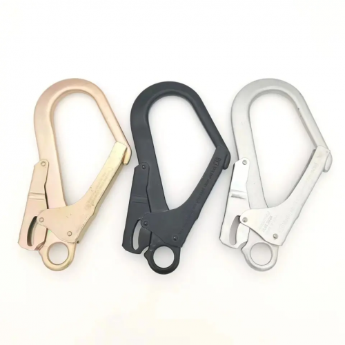 Self-locking big hook high altitude safety belt big hook big opening hook for rock climbing