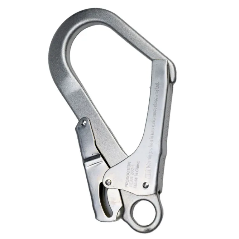 Self-locking big hook high altitude safety belt big hook big opening hook for rock climbing 