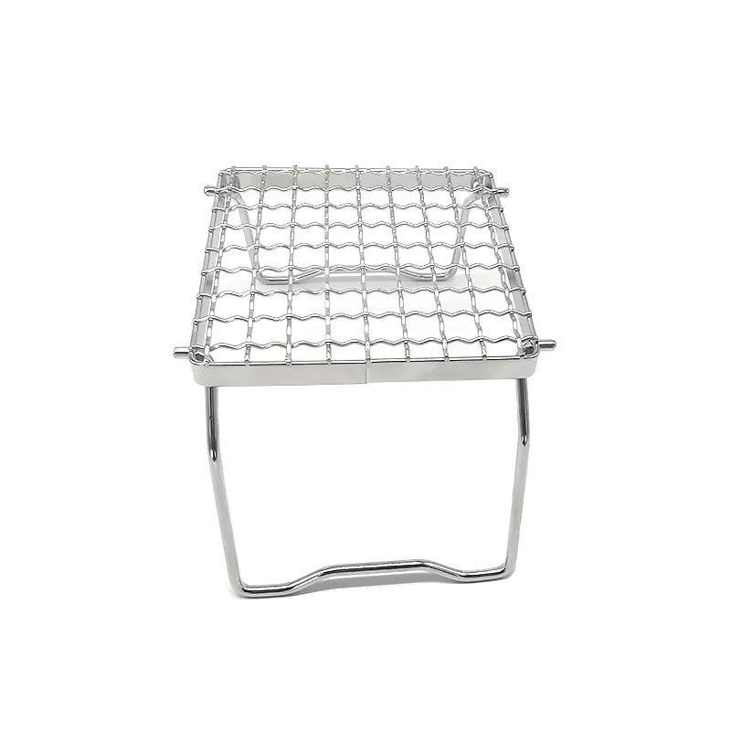 Outdoor portable 304 stainless steel grill mini folding  portable bbq grill 