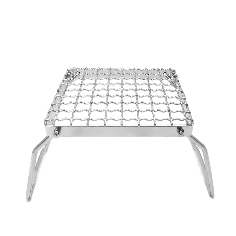 Outdoor portable 304 stainless steel grill mini folding  portable bbq grill 