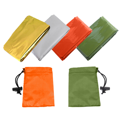 Survival Foil Emergency Thermal Blanket Orange Outdoor camping