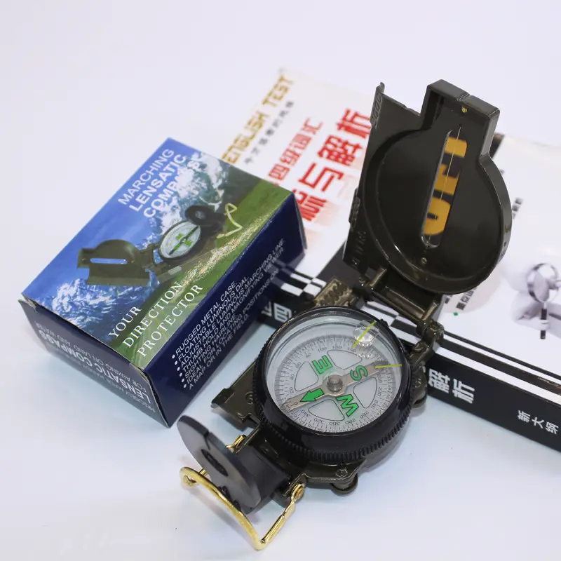 Outdoor survival compass multifunctional metal car carrying mountaineering camping travel compass north 