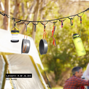 Amazon sells tents for storage, hanging, camping and clothesline with 19 loops 