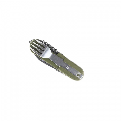 Camping tableware stainless steel knives forks and spoons picnic tools foreign trade original single outdoor supplies multifunctional folding tableware