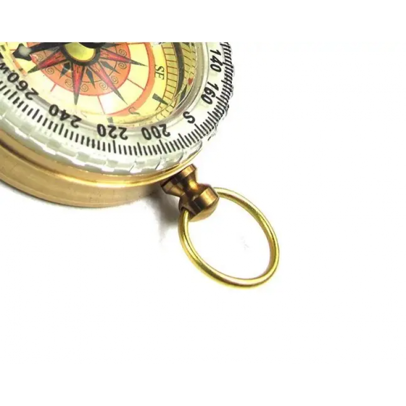 Manufacturers wholesale G50F clamshell pure copper outdoor compass enhanced luminous multifunctional compass high-end pocket watch 