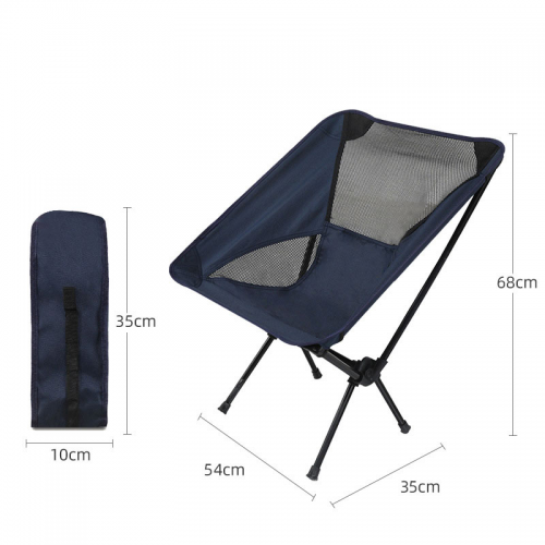 Outdoor folding chair can hold ultra-light portable fishing chair camping lunch lounge chair moon chair