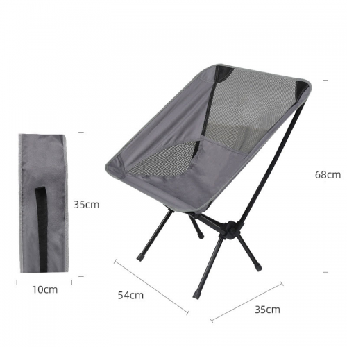 Outdoor folding chair can hold ultra-light portable fishing chair camping lunch lounge chair moon chair