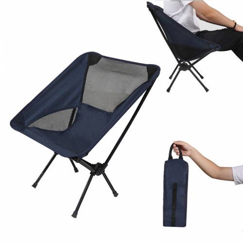 Outdoor folding chair can hold ultra-light portable fishing chair camping lunch lounge chair moon chair