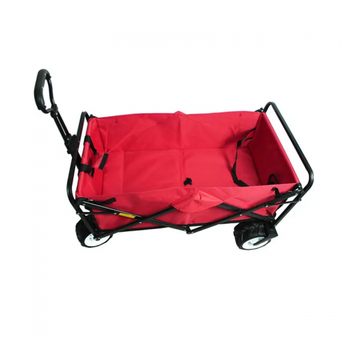 Outdoor camping folding portable four-wheel trolley car convenient and adjustable camper