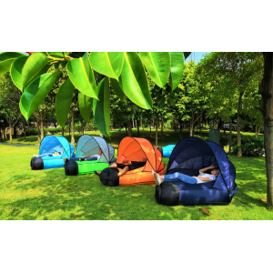 2021 new style outdoor lazy inflatable sofa portable beach sleeping bag bed 