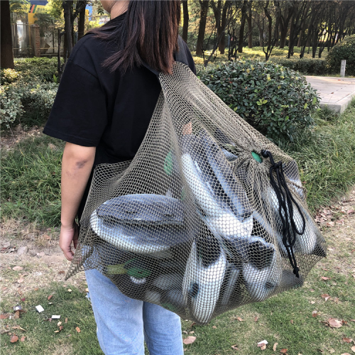 Outdoor hunting army green hexagonal net duck bag mesh oy bag