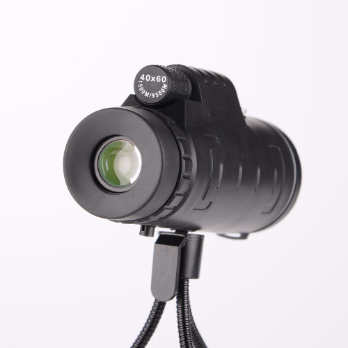 martphone Holder Prism High-power Zoom 40*60 outdoor hiking Monocular Telescope