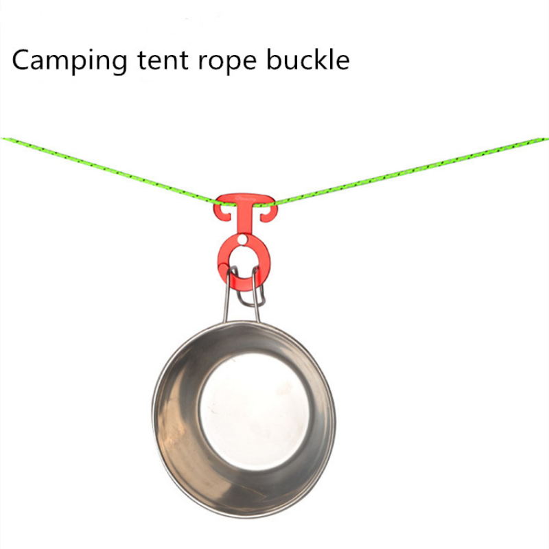 Aluminum alloy wind rope buckle new outdoor wind rope buckle round rope buckle multi-functional quick hanging 