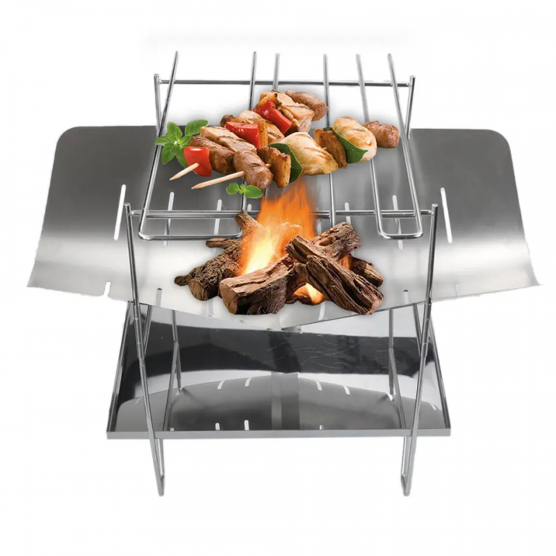 Outdoor ultra-light folding stove portable barbecue grill BBQ grill fire stove firewood stove firewood stove