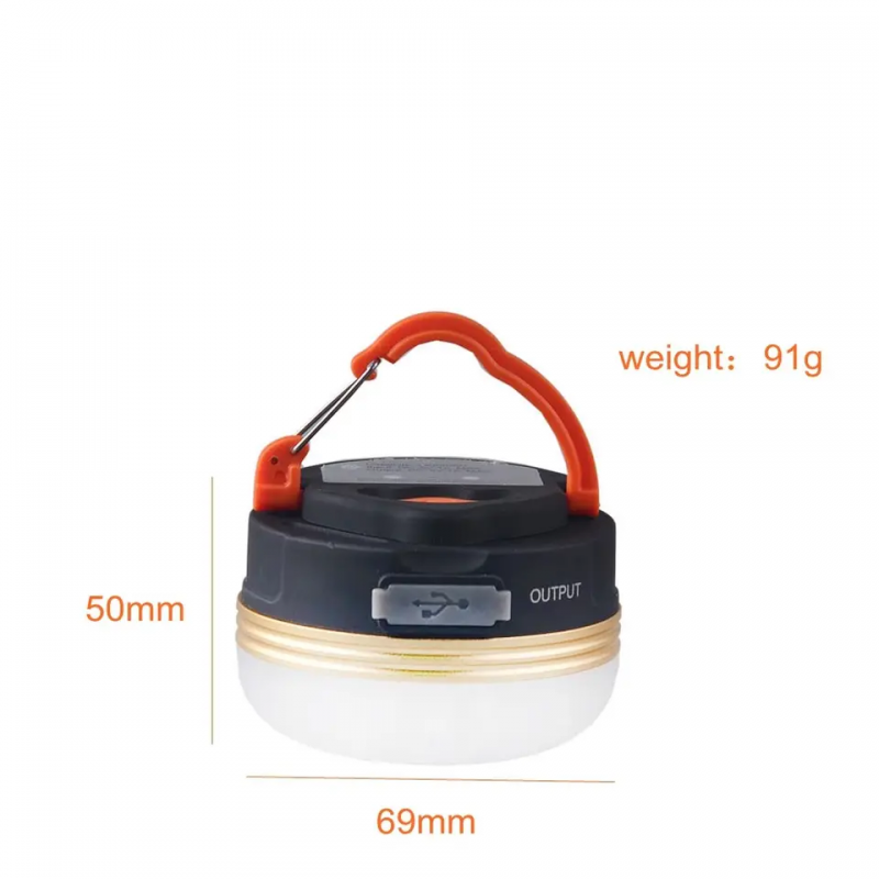 Outdoor Camping LED ultra-bright multifunctional USB rechargeable camping lamp 