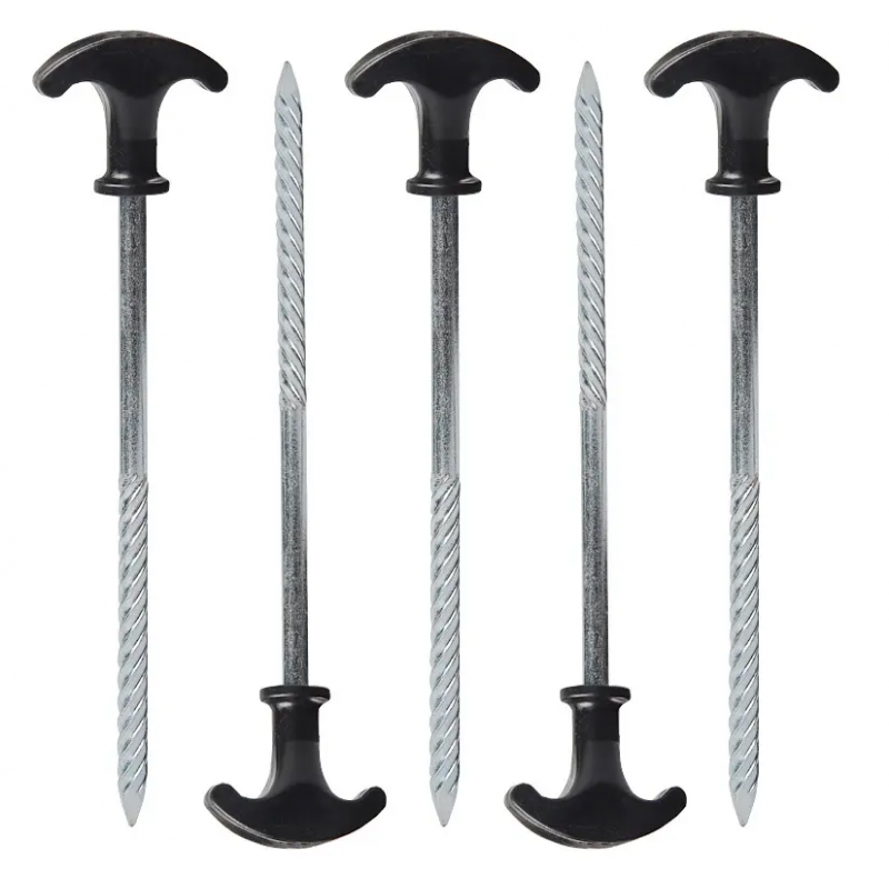 Heavy Duty High Strength Tent Camping  Stakes Pegs Nail T-shaped tool steel nails 