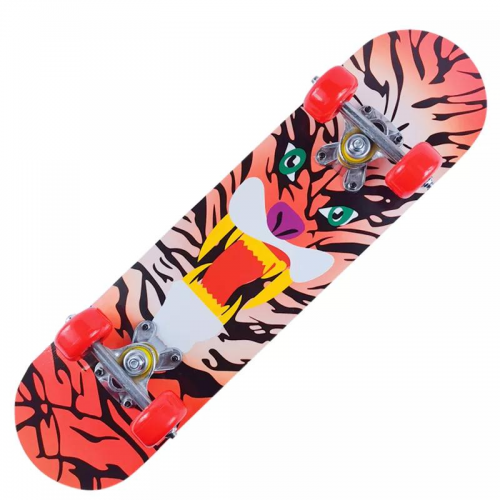 Maple Cartoon Skateboard Double Concave Board Four-wheel Longboard Deck Skateboard For Children