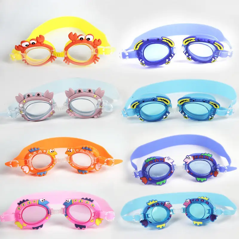 Swimming glasses Anti Fog UV Protection Soft Nose Bridge kids swimming goggles silicone 