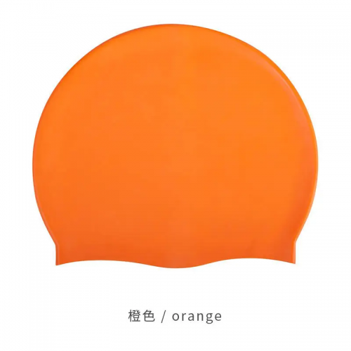 Waterproof silica gel swimming cap colorful swimming cap adult men and women with enlarged silica gel cap