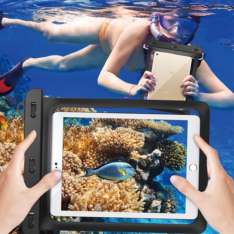 Universal Waterproof Case iPad  Swimming Hot Springs Waterproof Bag  Lifeguard Airbag Drift Bag 