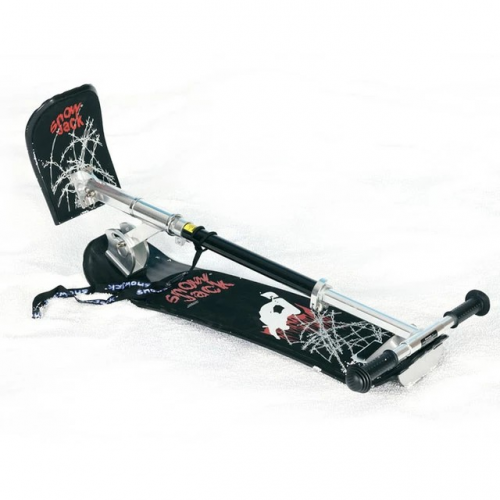 Snow Sled Ski Scooter Winter Aluminum Alloy Snowboard with Grip Handle