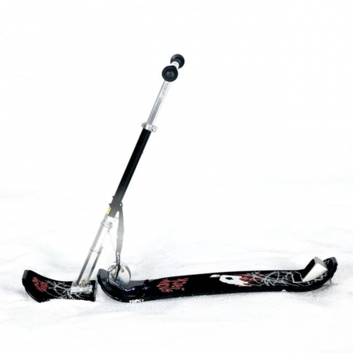 Snow Sled Ski Scooter Winter Aluminum Alloy Snowboard with Grip Handle