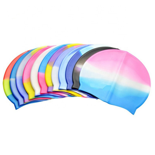 Waterproof high elastic MC multi-colour swimming cap for men and women