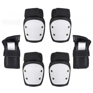 3 in 1 Youth and Kids Knee Pads Elbow Pads Wrist Guards Adjustable 6 pack Protective Gear Set  