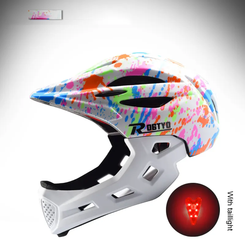 Kid Detachable Pro LED Mountain  Road Bicycle Helmet  Protection  Bike Cycling Helmet 