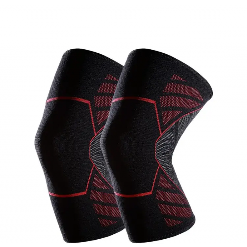 High Quality Breathable Elastic Fitness Wearing Knee Sleeve Brace Compression for Pain and Sport Support 